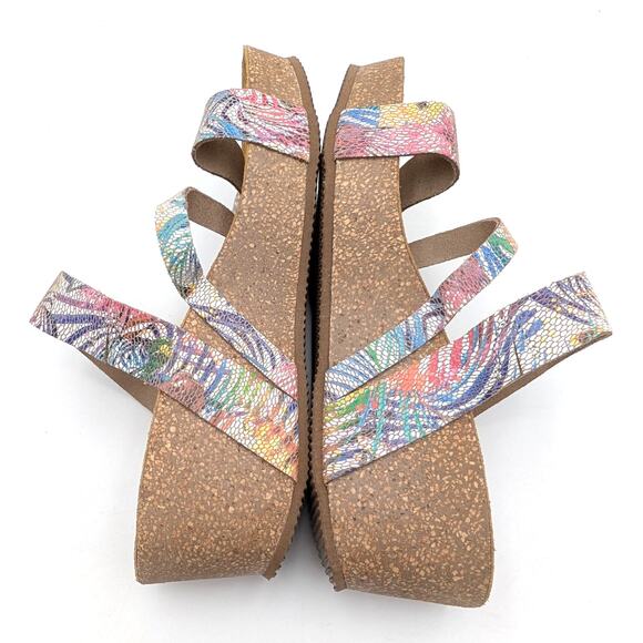 Spring Step Butterpea Wedge Slide Sandal Women's Rose Multi Size US10.5 EU41 - Picture 5 of 8